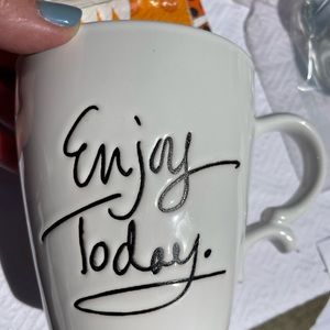 “Enjoy today” mug